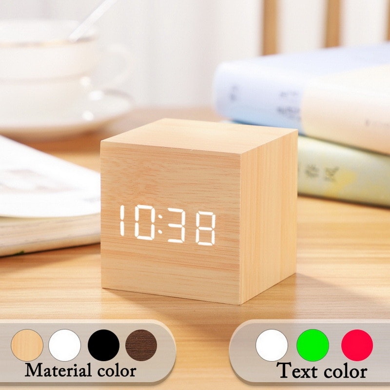 USBAAA Powered LED Wooden Alarm Clock WatchTable Clocks Voice Control Digital Wood Despertador Electronic Desktop Table Decor NO.#10 USBAAA Powered LED Wooden Alarm Clock WatchTable Clocks Voice Control Digital Wood Despertador Electronic Desktop Table Decor NO.#10